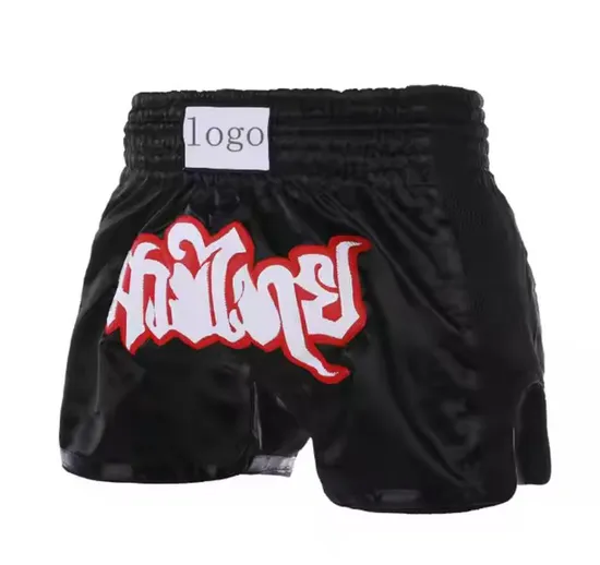 Boxing Training Shorts Fight Club Sportswear Wholesale High Quality Custom Embroidery for Adult Men