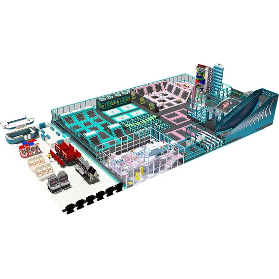 Playground Indoor Trampoline with Basket Board, Commercial Kids Trampoline