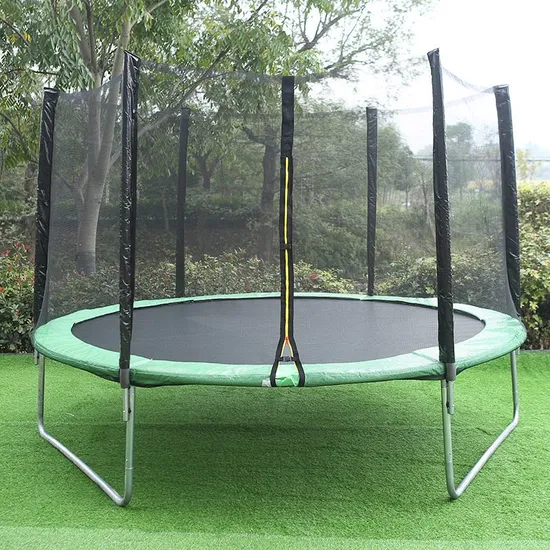 Outside Net Trampolines Recreational Big Trampoline with Enclosure Net & Ladder Best Choice Outdoor Trampoline for Adults and Kids Heavy Weight Limit