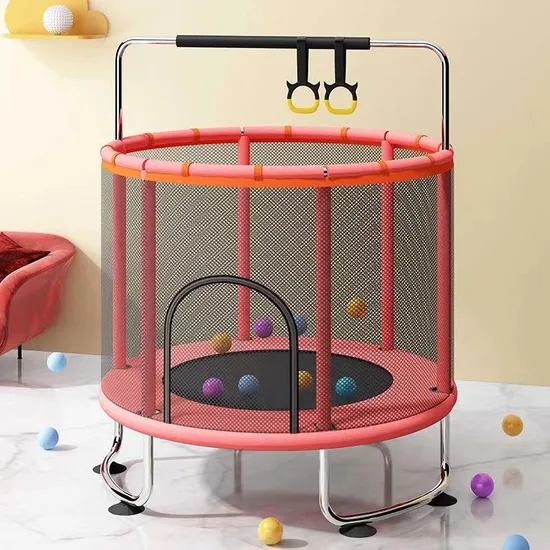 Manufacture Round Child Indoor Trampoline 1m/1.2m/1.4m/1.5m for Adults with Safety Enclosure