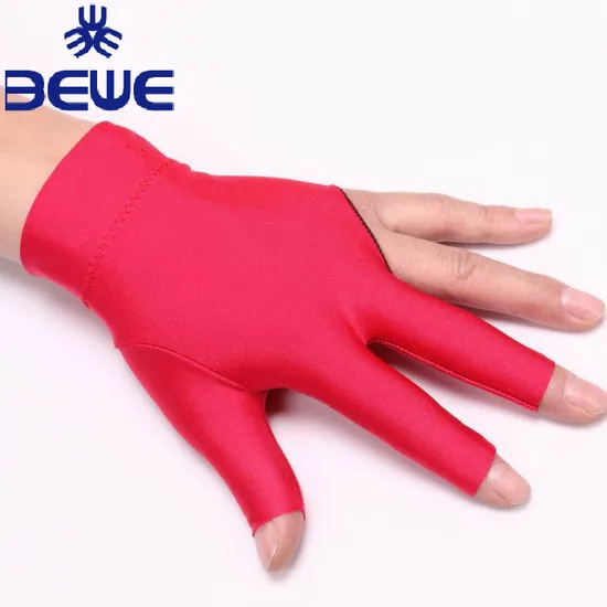 Smooth Wholesale Three Finger Snooker Gloves Billiard Gloves