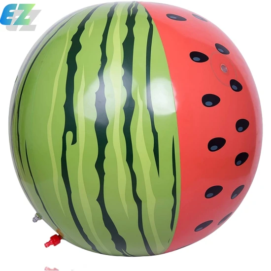 Good Quality Inflatable Watermelon Sprinkler Ball Beach Ball Watermelon Sprinkler Game Toy