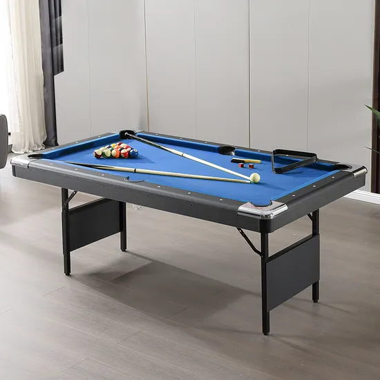 Factory Direct 84" Folding Leg Pool Table 7FT Foldable Snooker Billiards Table