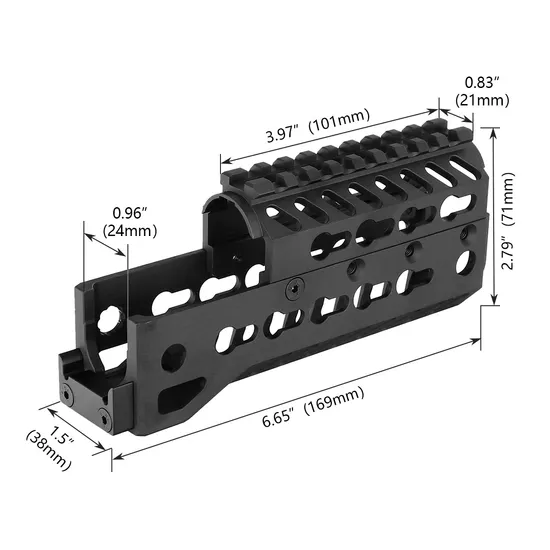 OEM/ODM 6.5″ Universal Keymod Drop-in Ak Handguard