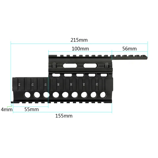 Ohhunt Quad Picatinny Rail Ak Handguard