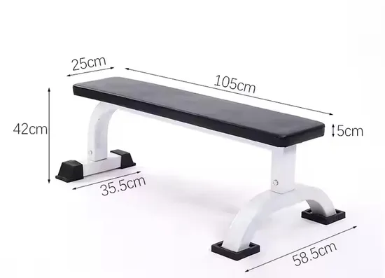 Fitness Commercial Weights Lifting Training Flat Bench