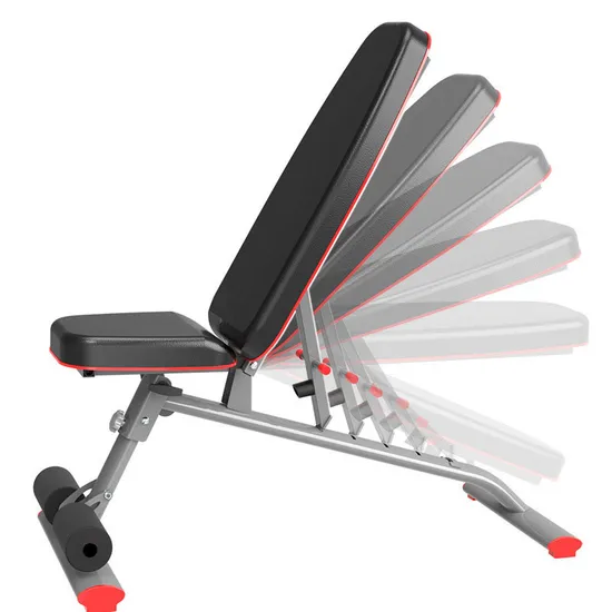 Fitness Home Commercial Workout Bench Adjustable Foldable Gym Workout Bench