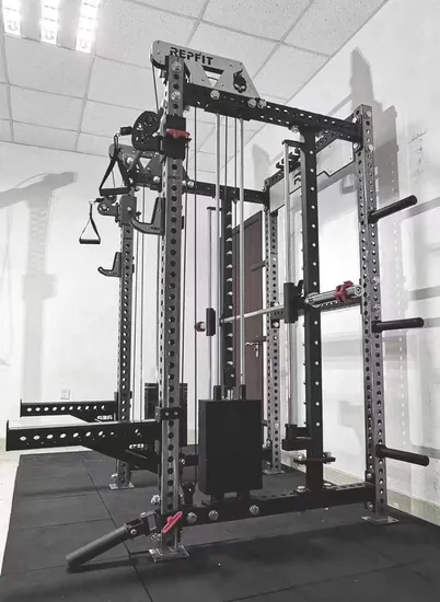 Deluxe Pure Steel Smith Cage Gym System for Weight Training
