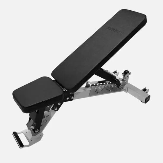 Black Powder Coat 1435*650*450mm Body Building Adjustable Bench