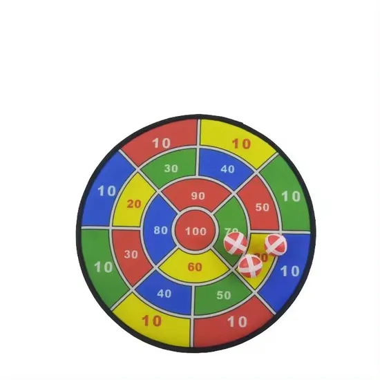 Soft Dartboard with Sticky Ball Target Game Set for Kids