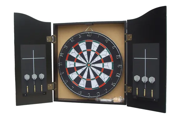 Customized Dartboard Solid Wooden Cabinet