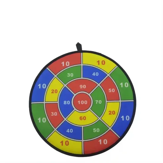 Soft Bull Scores Aim Shooting Fabric Dart Board with 3 Sticky Balls