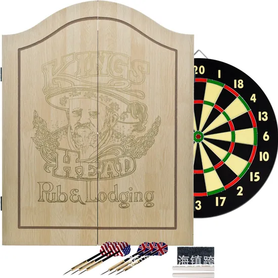 Professional Solid Wooden Dart Board Cabinet Sets with Dart