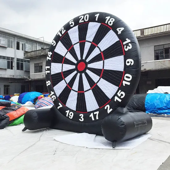 Factory Price Popular Giant 4mh Outdoor PVC Black Inflatable Dart Board with Balls