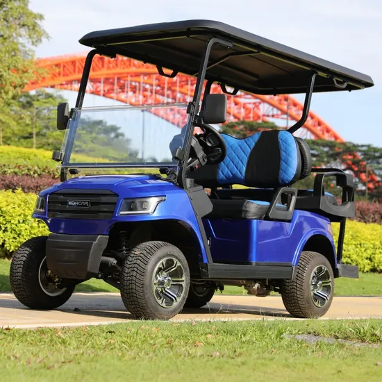 48V Battery Operated Driving Luxury 4 Seaters Electric Golf Cart