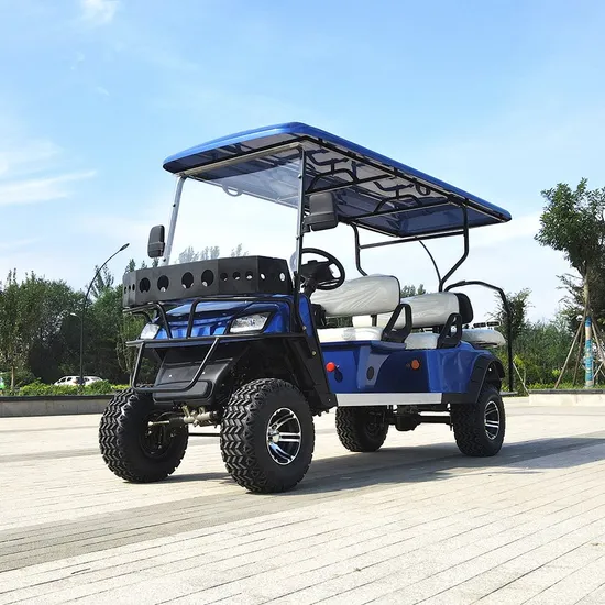 48V New Style Modern Fashion 2024 Brand New Design 6 Seat Sightseeing Bus Club Cart Electric Golf Buggy Hunting Cart Travel Electric Grocery Cart Golf Cart