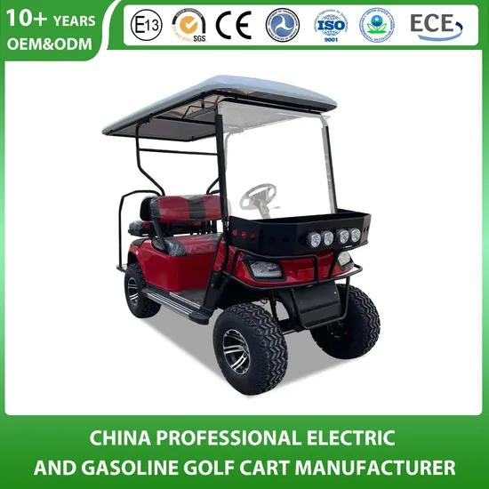 China Golf Cart Manfuacturer Electric Gasoline Gas Petrol Lifted Lithium/Lead Acid Battery 2/4/6/8 Seat/Seater/Passenger Offroad Golf Cart CE