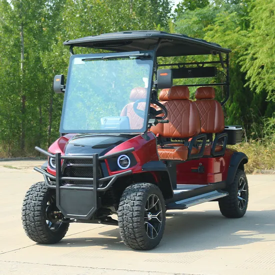 Lithium Battery 4 Seats off Road Electric Lifted Golf Cart