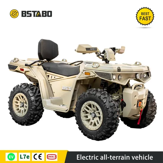 Automatic Bstabo Iron Frame and 2350X1278X1400mm UTV EEC 12kw E-ATV 4*4 Durable Adult Mini Quad New Electric Farm ATV Dune Buggy All Terrain Vehicle
