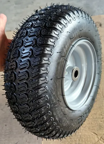 13X5.00-6 Rubber Tire Tyre Pneumatic Rubber Wheel Tire and Wheel Heavy Duty Rubber Wheels Wheelbarrow Wheels Replacement for Riding Mowers