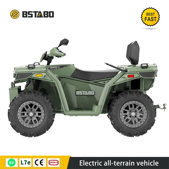 Hot Sale High Performanceiron Frame and CE Approved Bstabo 2350X1278X1400 mm Versatile 4 Wheel Farm Beach All Terrain Vehicle Electric ATV Quad