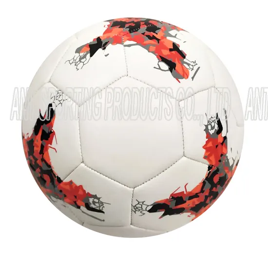 Promotional Soccer Ball Machine Stitched Football PU Leather Material Soccer Ball