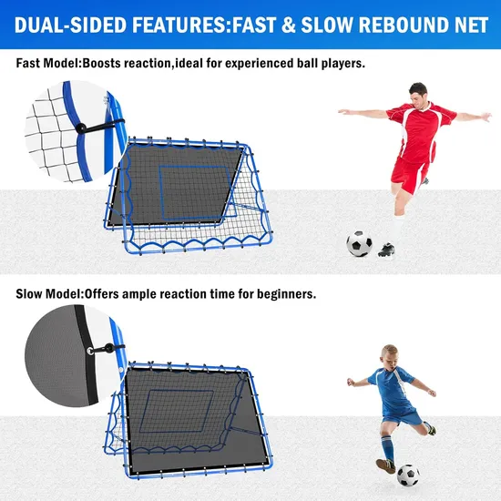 Double Side Soccer Rebounder and Volleyball Training Equipment