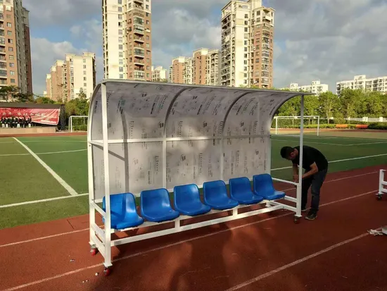2024 Team Reserve Bench Seating Stadium Football Players Seats Substitute Bench