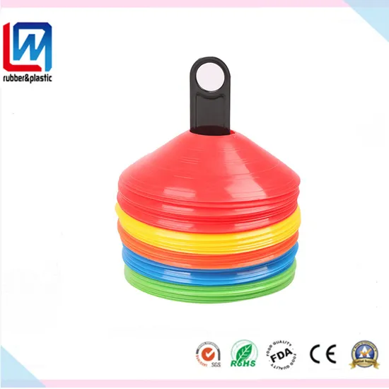 Good Quality Plastic Flexible Sport Training Traffic Cone with Rack Holder