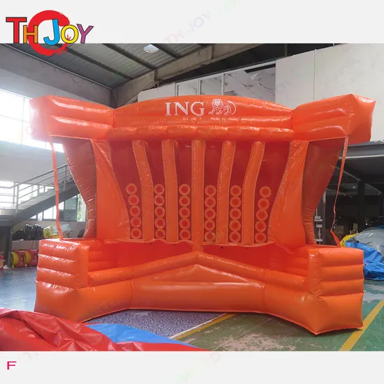 2022 New Design Custom Logo Connect 3 Inflatable Basketball Shooting Games