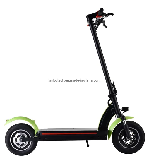 Electric Scooter with Foldable Aluminum Handlebar Removable Battery