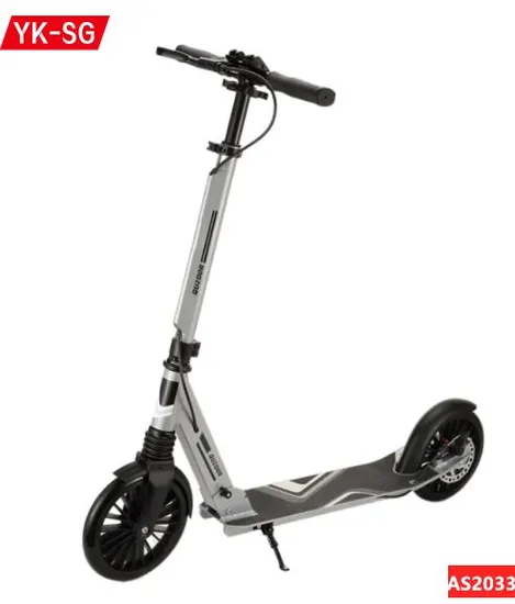 2 Big Wheel Adult Foot Scooter Folding Scooter with Handbrake
