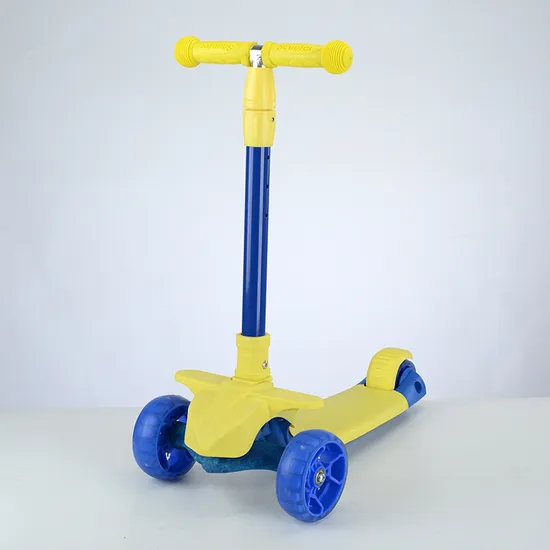 Foldable 3 Wheel Kick Scooter with PU Flash Light and Treadle