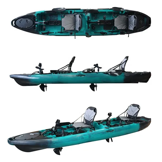 High Quality 14 FT 2 Person Pedal Drive Fishing Paddle for Kayaks Recreational Sport