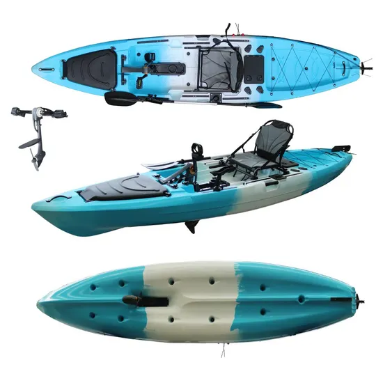 14FT Sit on Top Fishing Propeller Pedal Kayak Bass Angler Boat
