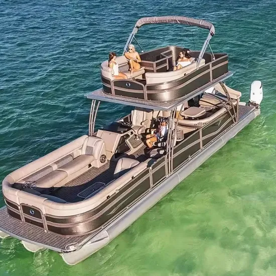 30FT Double Decker Furniture Sofa Pleasure Party Aluminum Pontoon Boat