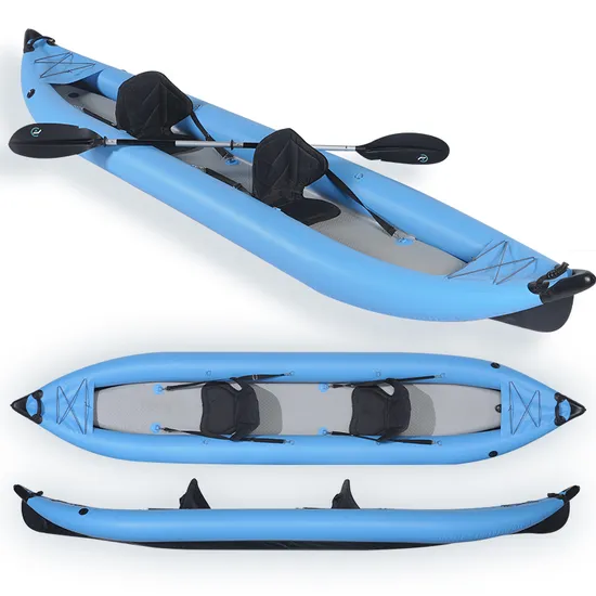 Fashionable 2023 Design Hot Sale Cover 3 Person PVC Professional Inflatable Fishing Kayak