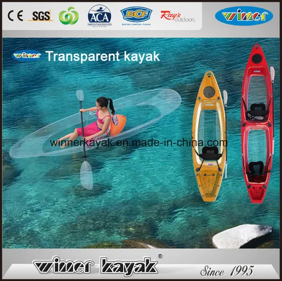100% Transparent Double Seats Clear Kayak