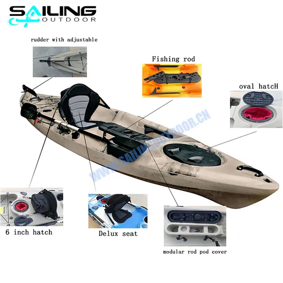 13FT Cheap Fishing Kayaks Boat Canoe with Kayak Accessories