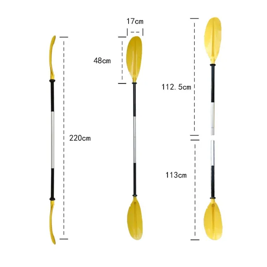 Wholesale Double Layers Paddle Board Aluminum Alloy Oar