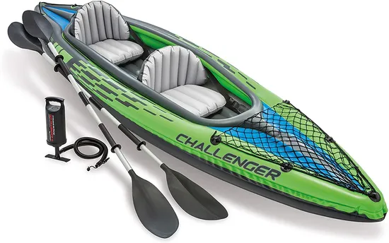 Customized Kayak Inflatable Set with Aluminum Oars Rubber Boat Fishing Kayak