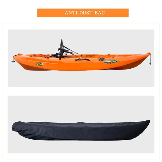 Woowave Hot Sale Colorful Customize Sit on Top Kayak Canoe Family Boat