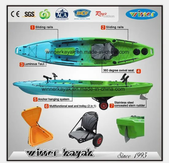 2016 New Plastic All-Powerful Fishing Kayak From Winner Kayak