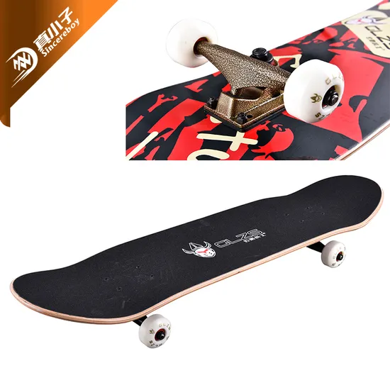 31" Customized Design Maple Wood Deck Skateboard for Professional Player