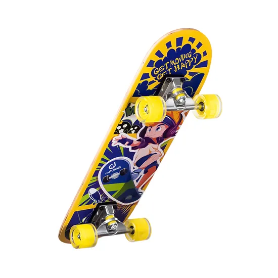 OEM & ODM Professional Skateboard 100% Canadian Maple Wood Surf Skate Long Board Double Kick Skateboard 31" (Sport boy)