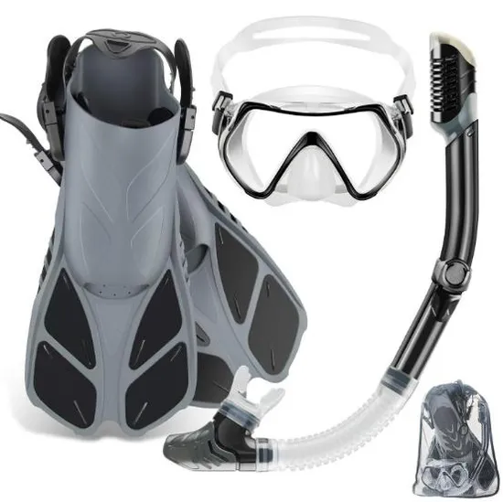 Cheap Adjustable Silicone Snorkeling Diving Mask Set Tempered Glass Snorkel Set