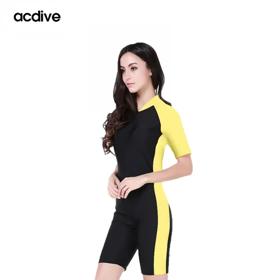 OEM ODM Unisex Short Sleeve Skins Upf 50+ Conjoined Diving Swimming Surfing Snorkeling 0.5mm Thin Fabric Wetsuit