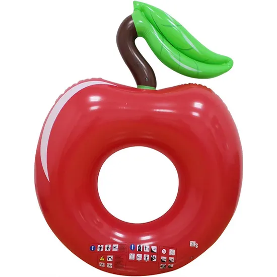 Inflatable Apple Fruit Pool Float Swim Ring for Adult