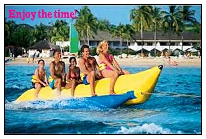 Look! Eye Catching PVC Material 16′5′′ Inflatable Boat Banana Boat