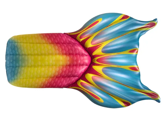 New Design Colorful Mermaid Tail Inflatable Pool Mattress Float Water Toy Swimming Ring